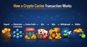 How a crypto casino transaction works